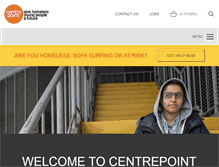 Tablet Screenshot of centrepoint.org.uk